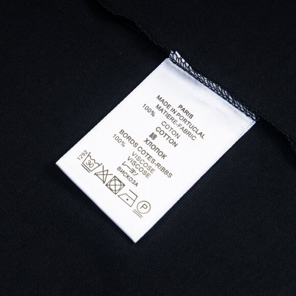 Black Short-Sleeved T-Shirt With Little Girl Print Design Acme De La Vie - Picture 7 of 9